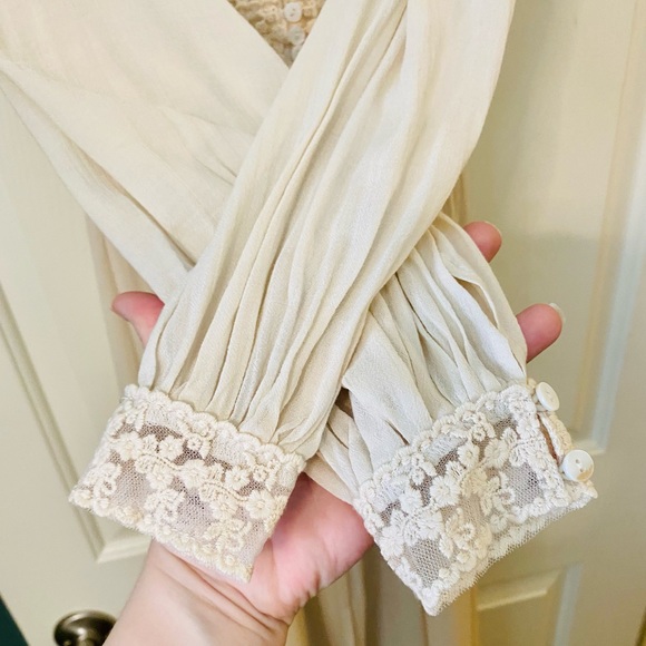 NWT Spell & the Gypsy Collective Off White Le Gauze Lace Duster - Picture 15 of 17